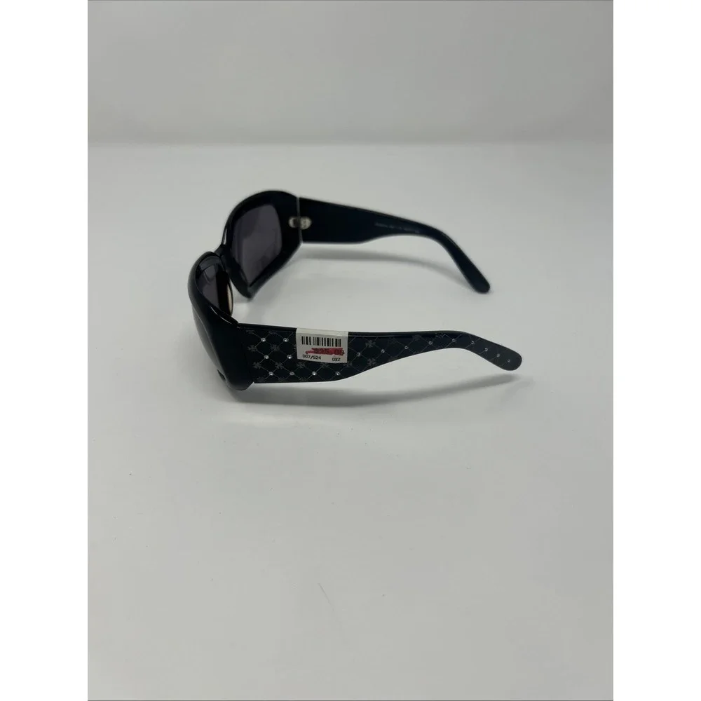 NWT Norman Childs GORGEOUS GAIL Sunglasses 62-17-125 Adult Black Frame Rhineston